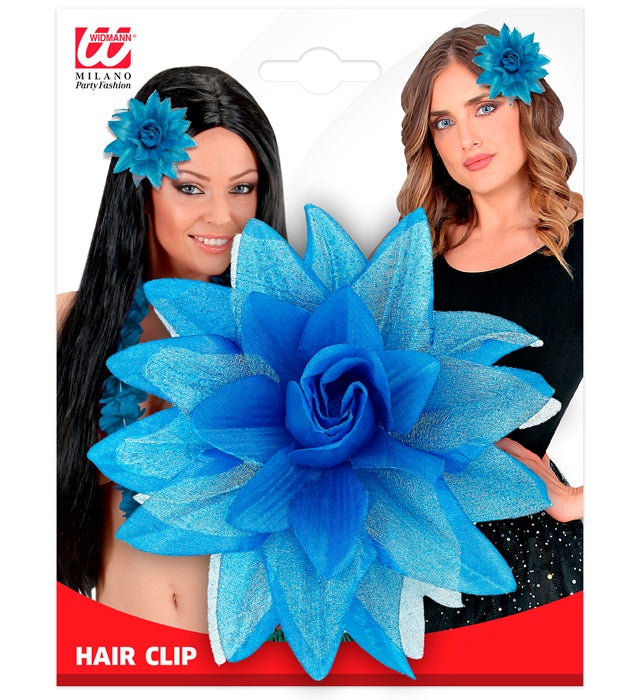 Azure Flower Hair Clip 