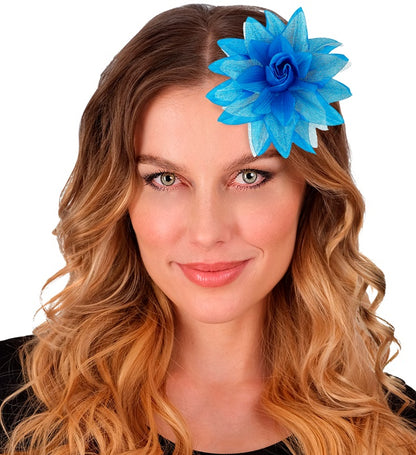 Azure Flower Hair Clip 