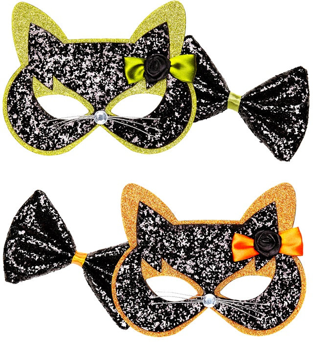  Cat Eyemask & Bow Tie 2 Colors Ass.