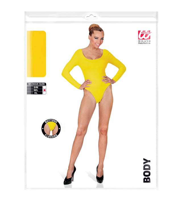 Yellow Body  Buttons Closure 