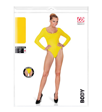 Yellow Body  Buttons Closure 