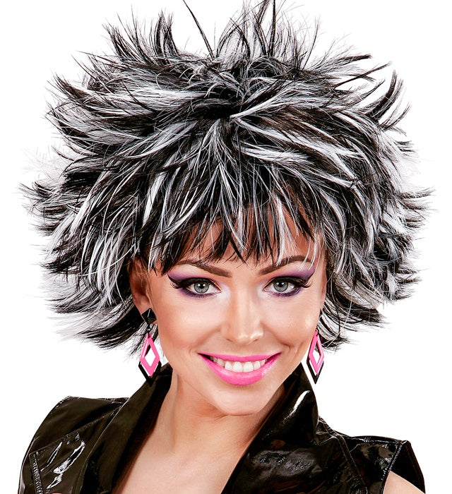 Black-White Steamy Wig In Box