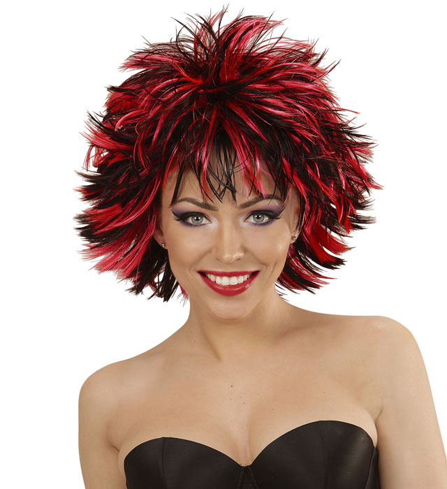 Black-Red Steamy Wig In Box