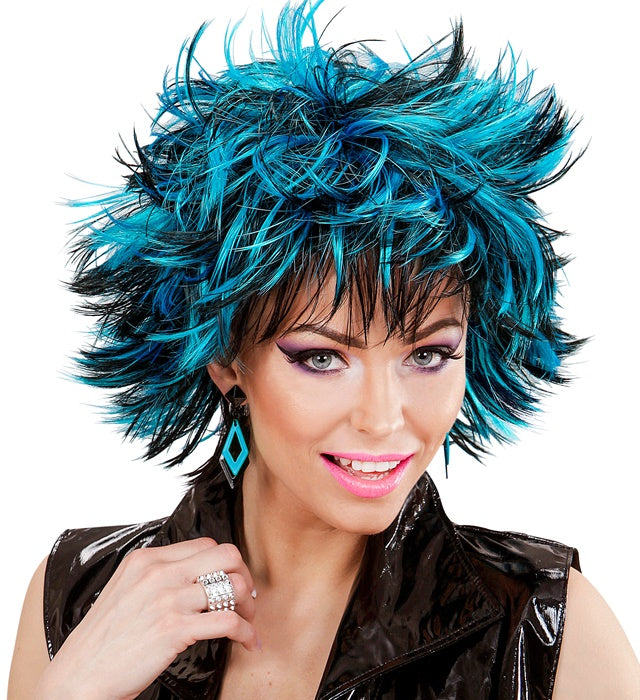 Black-Blue Steamy Wig In Box