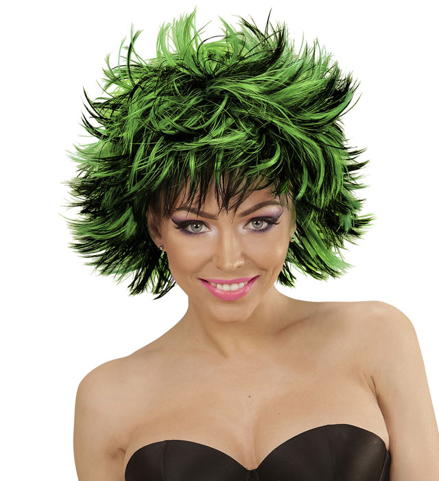 Black-Green Steamy Wig In Box