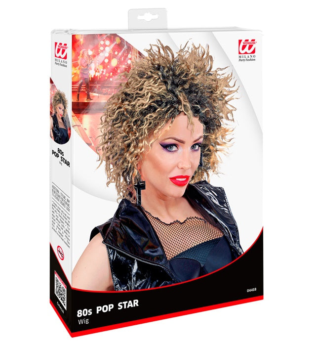 80S Pop Star Wig In Box