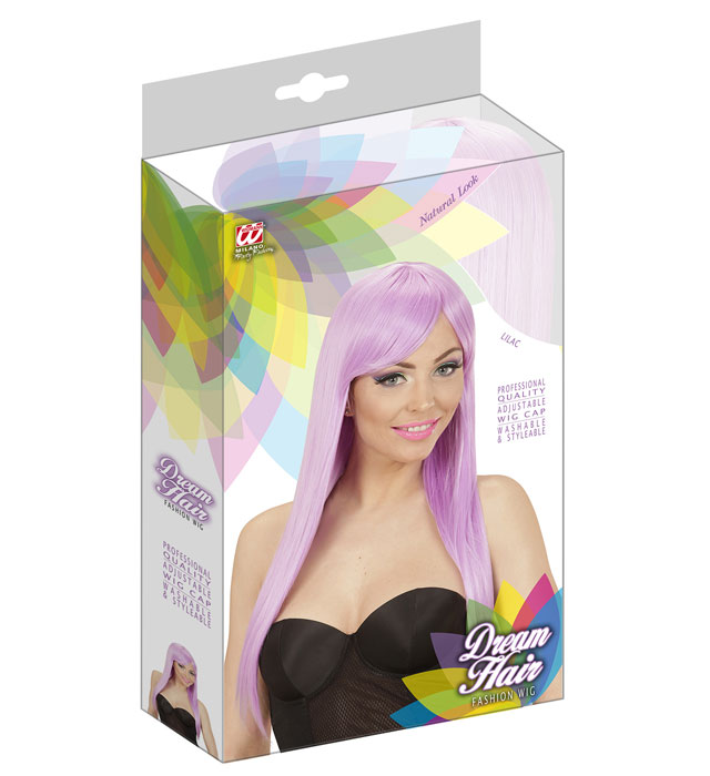 Lilac Fashion Wig In Color Box