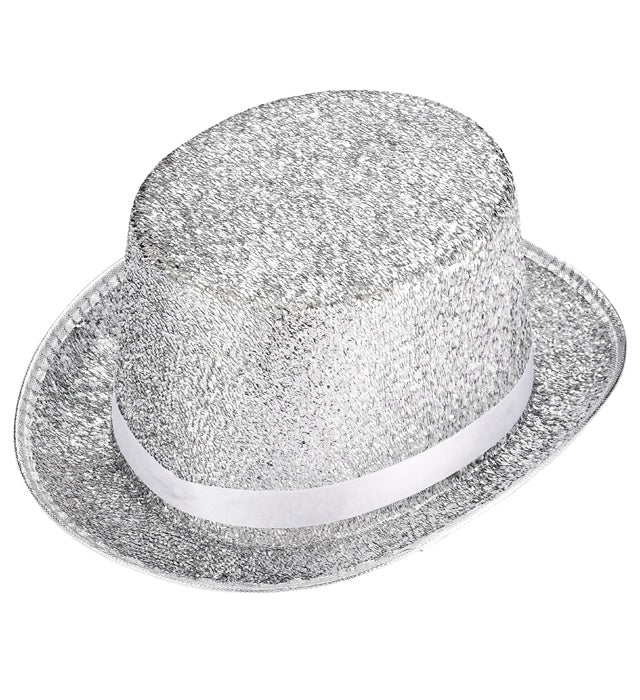 Top Hat Lurex Silver 12 Cm