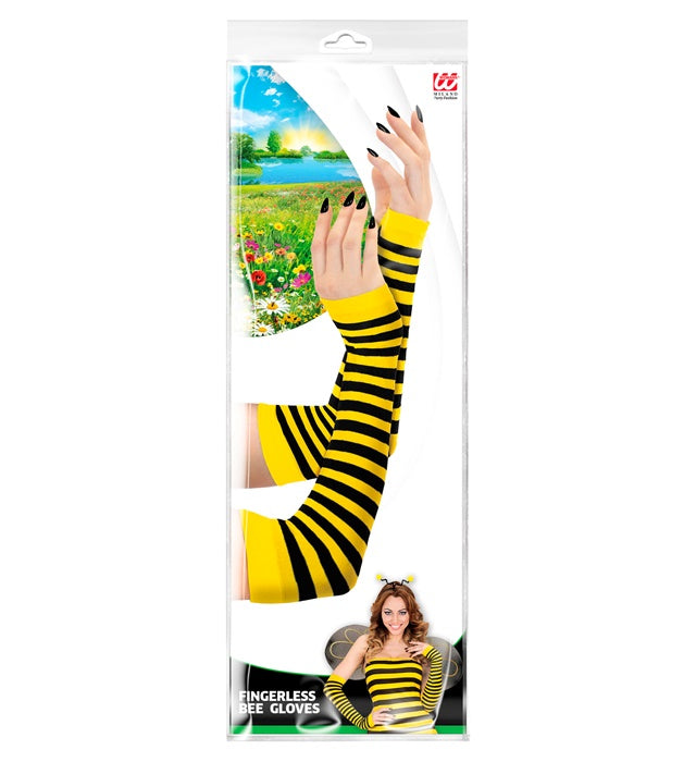 Fingerless Bee Gloves - 33 Cm