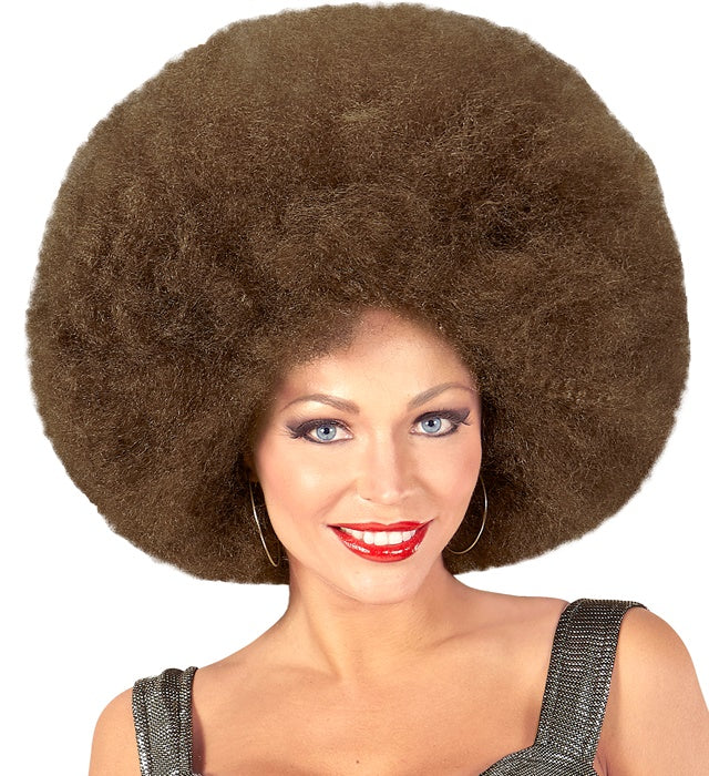 Top Quality Brown Oversized Afro Wig In Polybag