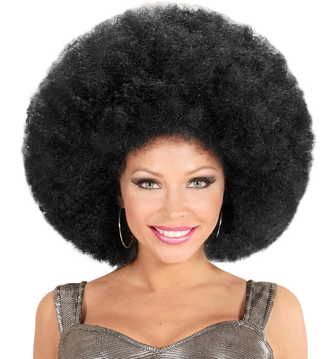 Top Quality Black Oversized Afro Wig In Polybag