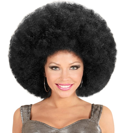 Top Quality Black Oversized Afro Wig In Polybag