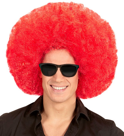 Top Quality Red Oversized Afro Wig In Polybag