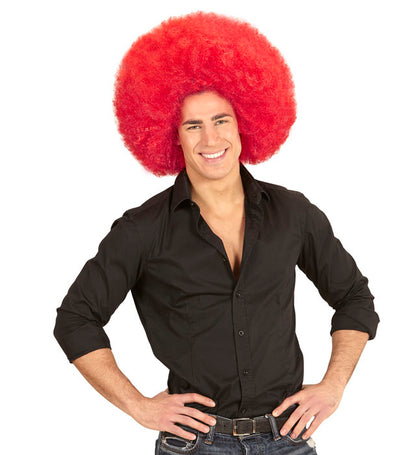 Top Quality Red Oversized Afro Wig In Polybag