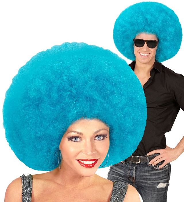 Top Quality Azure Oversized Afro Wig In Polybag