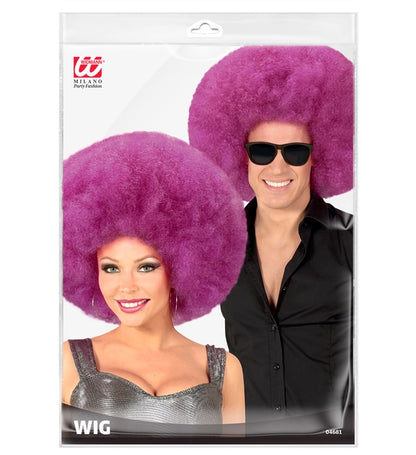 Top Quality Purple Oversized Afro Wig In Polybag