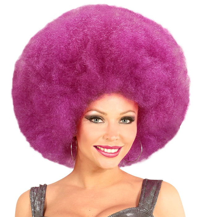 Top Quality Purple Oversized Afro Wig In Polybag