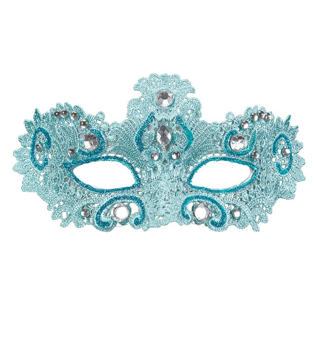 Azure Noblesse Lace Eyemask Decorated  & Gems