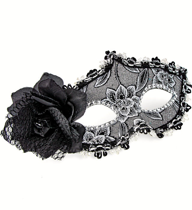  Flowers Eyemask With Black Rose