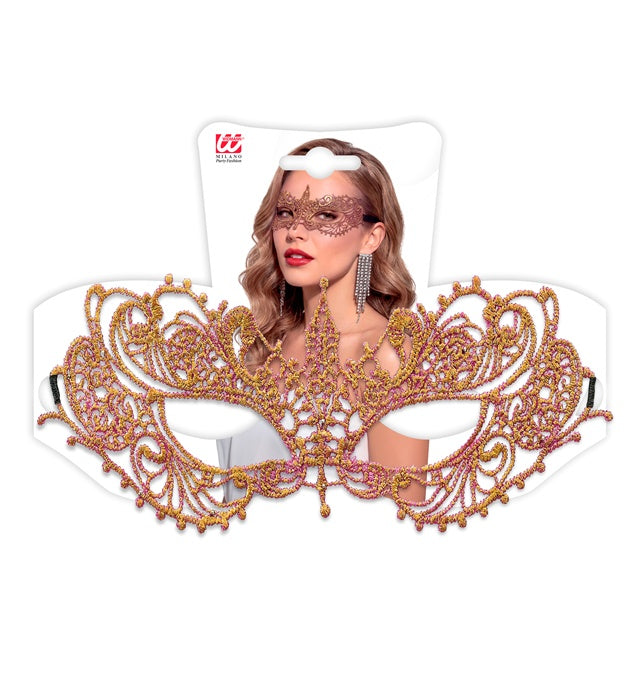 Metallic Purple Lace Eyemask