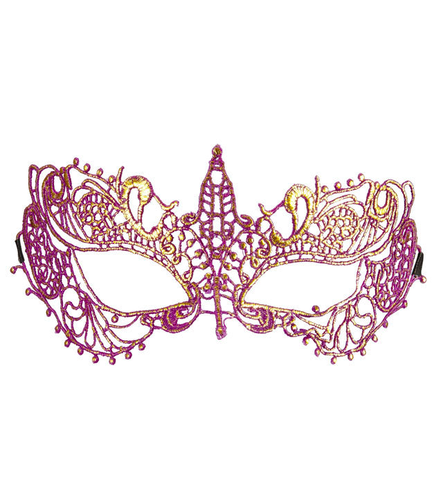 Metallic Purple Lace Eyemask