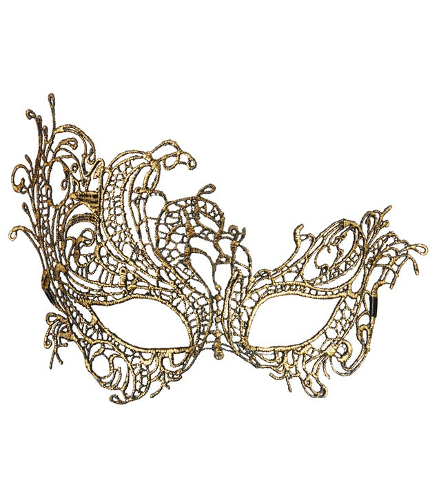 Antique Gold Baroque Lace Eyemask