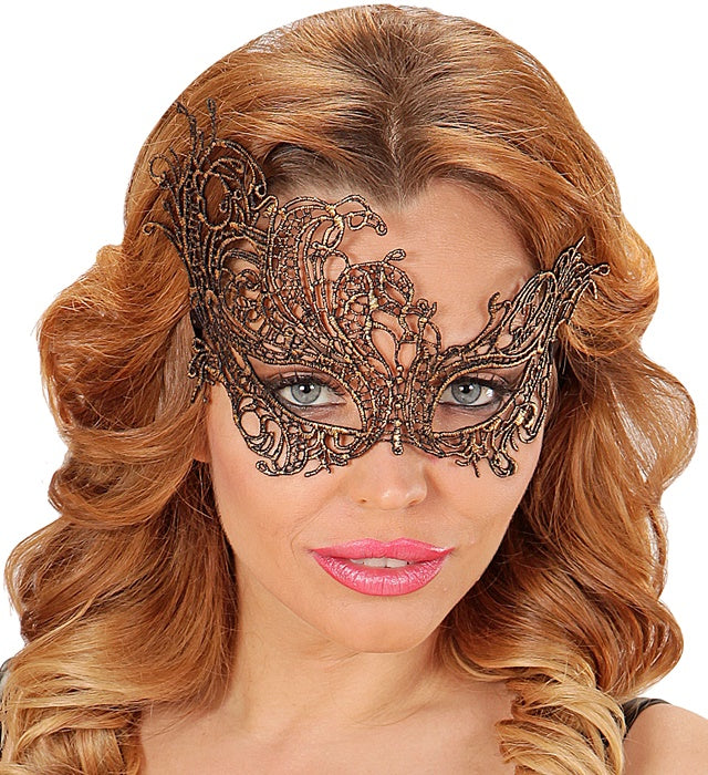 Antique Gold Baroque Lace Eyemask