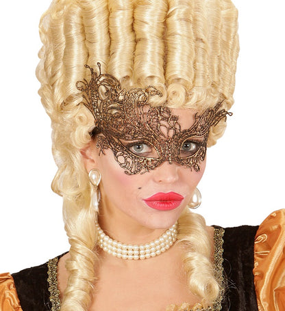 Antique Gold Baroque Lace Eyemask