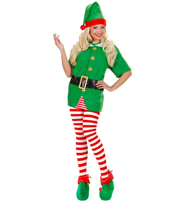 Red-White Striped Pantyhose 70 Den