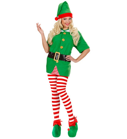 Red-White Striped Pantyhose 70 Den
