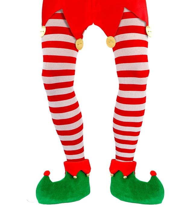 Red-White Striped Pantyhose 70 Den
