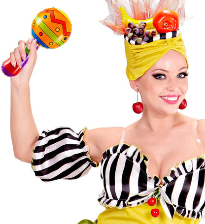 Inflatable Maracas With Jingle Bell 20 Cm