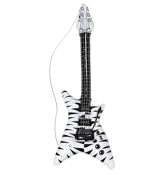 Inflatable Zebra Rockstar Guitar 95 Cm