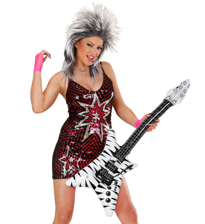 Inflatable Zebra Rockstar Guitar 95 Cm