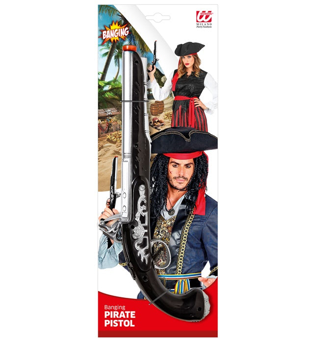 Banging Pirate Pistol With Lights 35 Cm