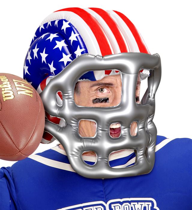 Inflatable Stars & Stripes American Football Helmet Adult Size