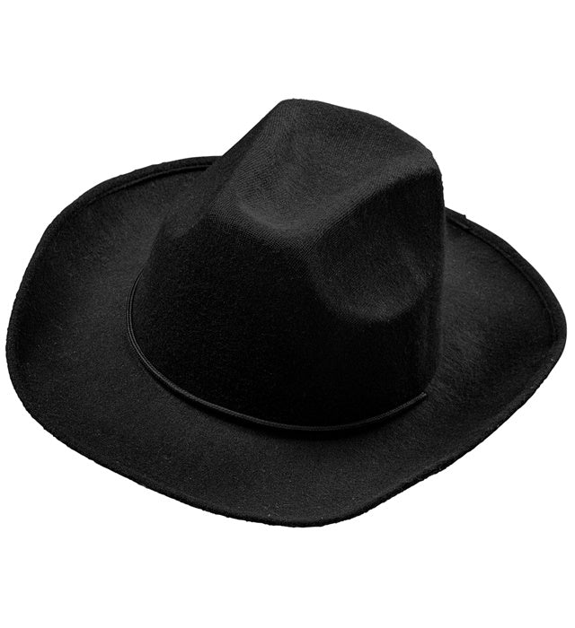 Real Look Black Cowboy Hat