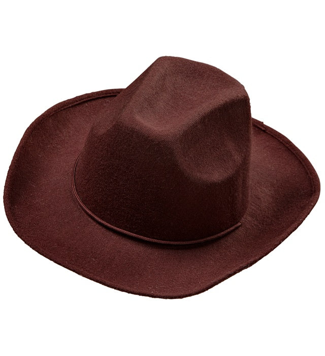 Real Look Brown Cowboy Hat
