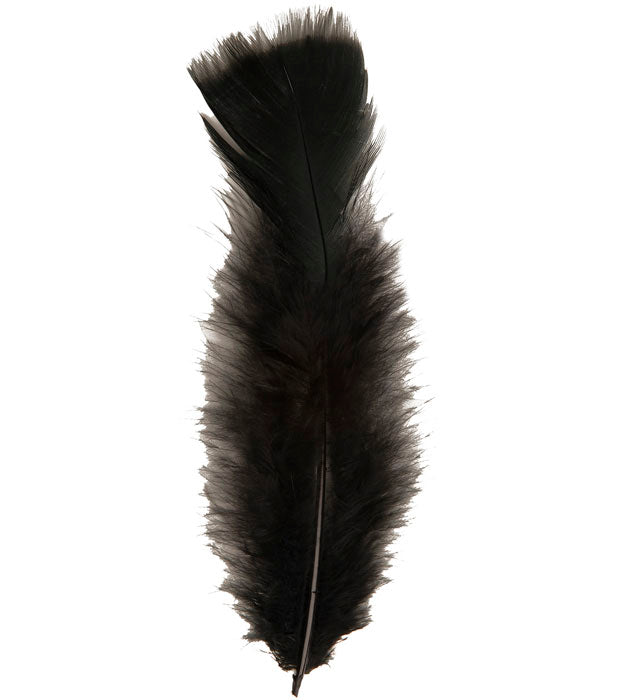 50 Feathers Black - Abt. 10 Cm