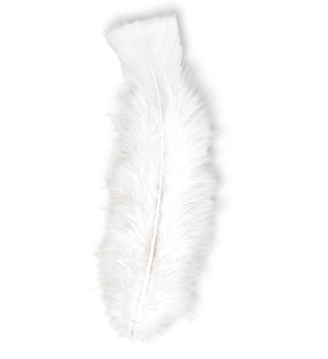 50 Feathers White - Abt. 10 Cm