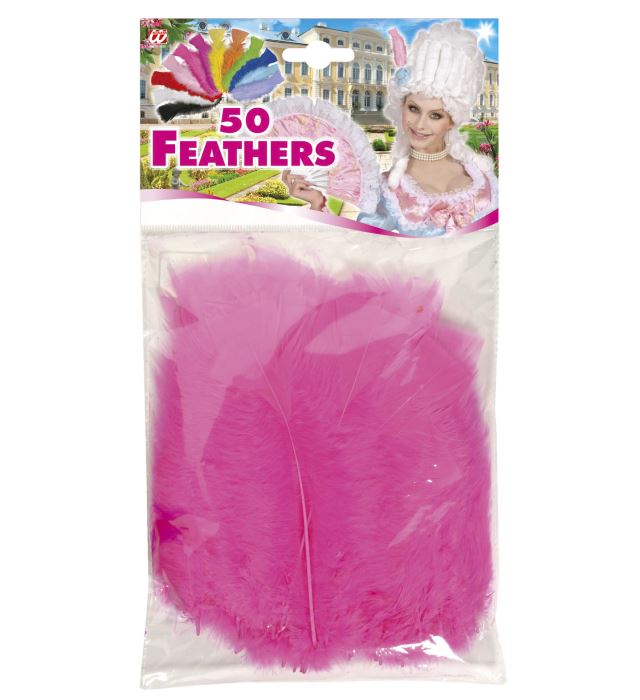 50 Feathers Pink - Abt. 10 Cm