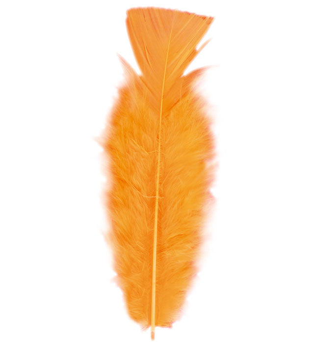 50 Feathers Orange - Abt. 10 Cm