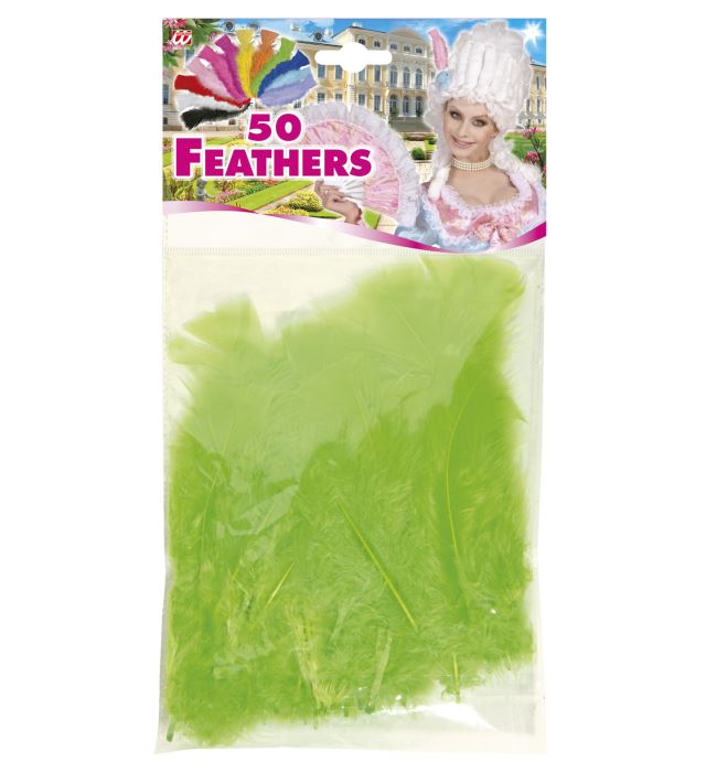 50 Feathers Green - Abt. 10 Cm