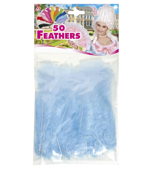 50 Feathers Turquoise - Abt. 10 Cm