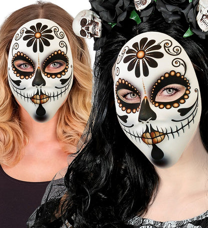 Señora Dia De Los Muertos Fabric Mask