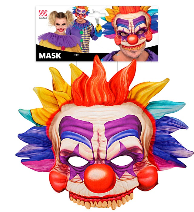 Killer Clown Chinless Fabric Mask