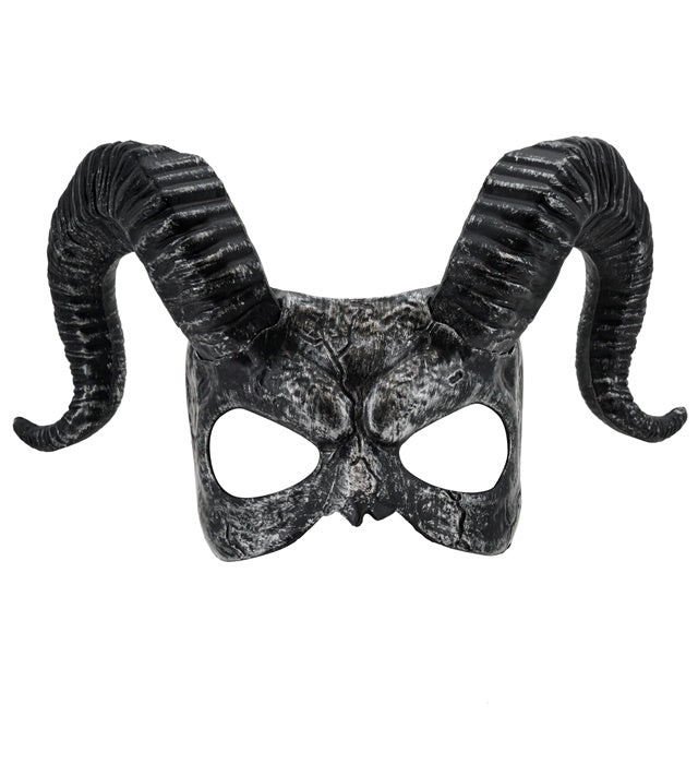 Mask With Horns Hard Plastic