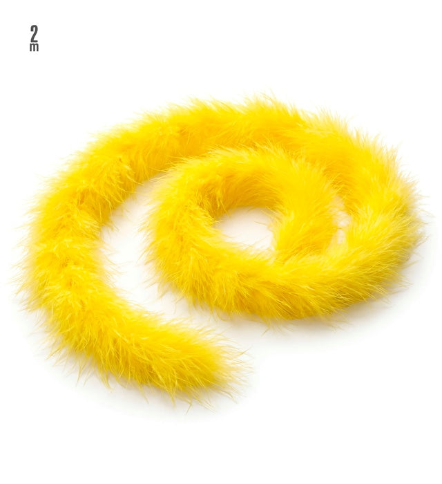 Decorative Marabou Yellow - 2 M