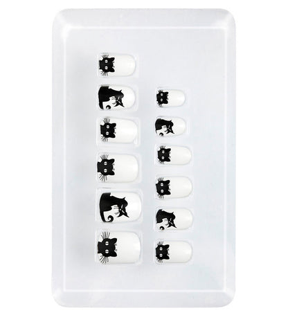 Set Of 12 Self-Adhesive Cat Nails Child Size