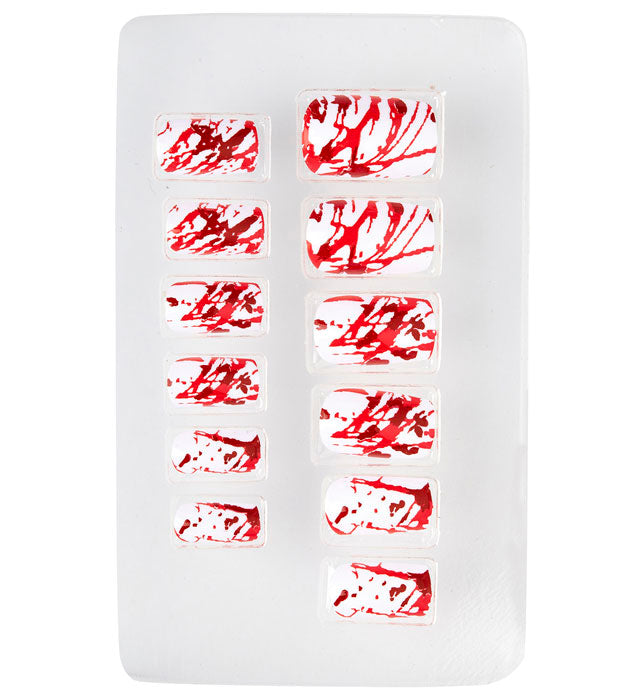 Set Of 12 Self-Adhesive Bloody Nails